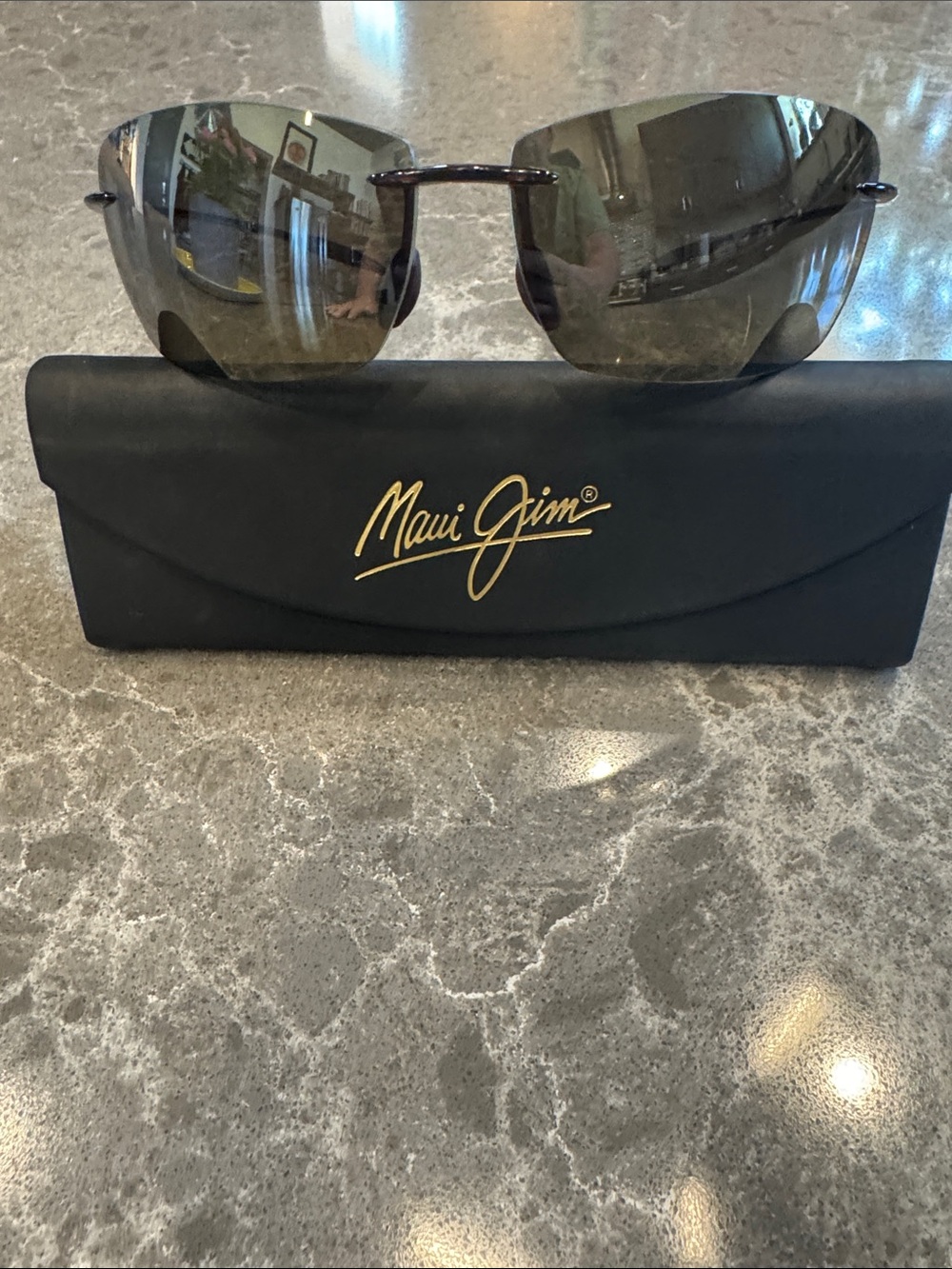 Maui Jim Lighthouse Rimless Sunglasses with x2.5 reader Lenses - Picture 3 of 11